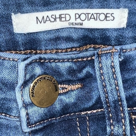 Mashed Potatoes Graphic Jeans 26 5 High Rise Doodles Girlhoodcore LA Street - Picture 8 of 14